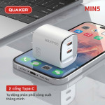 Củ Sạc Nhanh Quaker Min5 - 66W GaN Pro9 