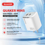 Củ Sạc Nhanh Quaker Min5 - 66W GaN Pro9 
