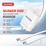 Bộ Sạc Nhanh Quaker H20 TypeC to TypeC H20 - 25W GaN & PPS