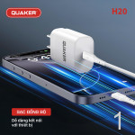 Bộ Sạc Nhanh Quaker H20 TypeC to TypeC H20 - 25W GaN & PPS