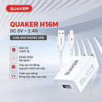 Bộ Sạc Nhanh Quaker H16 - DC 5V 2.4A