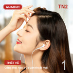 Tai Nghe Có Dây Quaker TN2 Jack 3.5mm