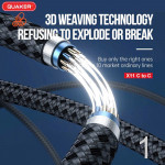 Cáp Sạc Dù Nhanh Quaker X11 TypeC to TypeC - 60W