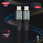 Cáp Sạc Nhanh Quaker X23 Type-C to Type-C - 100W