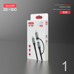 Cáp Sạc Nhanh Quaker X25 2 Đầu Type-C 100W & Lightning 35W