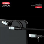 Cáp Sạc Nhanh Quaker X25 2 Đầu Type-C 100W & Lightning 35W