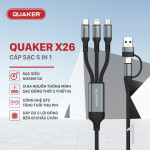 Cáp Sạc Nhanh Quaker X26 5in1