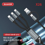 Cáp Sạc Nhanh Quaker X26 5in1