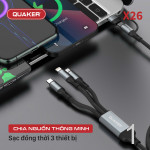 Cáp Sạc Nhanh Quaker X26 5in1