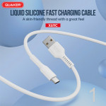 Cáp Sạc Silicon Quaker X69C