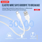 Cáp Sạc Silicon Quaker X69C