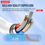 Cáp Sạc Silicon Quaker X69C