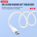 Cáp Sạc Silicon Quaker X69M