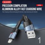 Cáp Sạc Quaker X90C USB To Lightning - 6A 1M