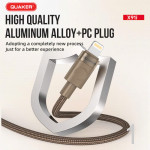 Cáp Sạc Quaker X91i USB To Lightning - 6A 1.5M