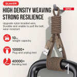 Cáp Sạc Quaker X91C USB To Type-C - 6A 1.5M