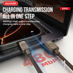 Cáp Sạc Quaker X91C USB To Type-C - 6A 1.5M