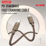 Cáp Sạc Quaker X91L Type-C To Lightning - 35W 1.5M