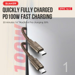 Cáp Sạc Quaker X91C Type-C To Type-C - 100W 1.5M