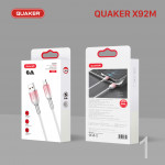Cáp Sạc Nhanh Quaker X92 - 6A 1M