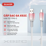 Cáp Sạc Nhanh Quaker X92 - 6A 1M
