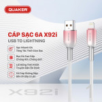 Cáp Sạc Nhanh Quaker X92 - 6A 1M