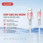 Cáp Sạc Nhanh Quaker X92 - 6A 1M