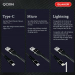Cáp Sạc Dù Quaker QC084 - 3.1A  1.2M