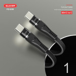 Cáp Sạc Dù Quaker QC084 Type-C to Type-C - 60W 1.2M