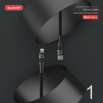 Cáp Sạc Dù Quaker QC084 Type-C to Lightning - 30W 1.2M