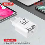 Củ Sạc Quaker H05 EU Type-C - 25W GaN