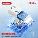 Củ Sạc Quaker H05 EU Type-C - 25W GaN