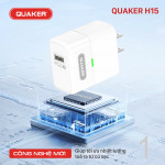Củ Sạc Nhanh Quaker H15 USB - 22.5W Quick Charge 3.0