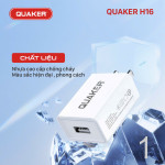 Củ Sạc Nhanh Quaker H16 USB - 2.4A 12W