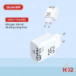 Bộ Sạc Nhanh Quaker H02 Type-C To Lightning - 35W GaN