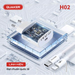 Bộ Sạc Nhanh Quaker H02 Type-C To Lightning - 35W GaN