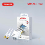 Bộ Sạc Nhanh Quaker H03 US Type-C To Type-C - 35W GaN