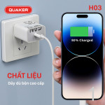 Bộ Sạc Nhanh Quaker H03 US Type-C To Type-C - 35W GaN