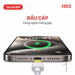 Bộ Sạc Nhanh Quaker H03 US Type-C To Type-C - 35W GaN