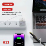 Bộ Sạc Nhanh Quaker H13 Type-C To Lightning - 25W PD/QC GaN