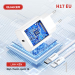 Bộ Sạc Nhanh Quaker H17 Type-C To Lightning - 20W GaN