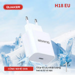 Bộ Sạc Nhanh Quaker H18 Type-C To Lightning - 20W PD