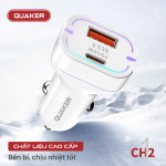 Tẩu Sạc Xe Hơi Quaker CH2 Cổng USB & Type-C - 48W