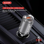 Tẩu Sạc Xe Hơi Thông Minh Quaker CH5 2 Cổng USB - 45W