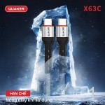 Cáp Sạc Nhanh Quaker X63C Type-C to Type- 100W