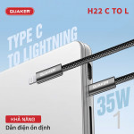 Cáp Sạc Quaker H22 Type-C to Lightning 35W